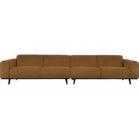 WOOOD Bank 'Statement' 4-zits XL, Bouclé, kleur Butter - thumbnail