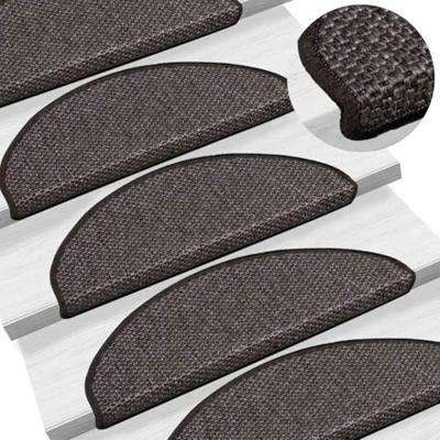 Trapmatten zelfklevend Sisal-Look 30 st 65x21x4 cm antraciet