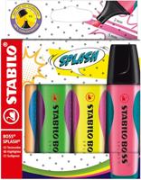 Markeerstift Stabilo Boss Splash 4 kleuren - thumbnail