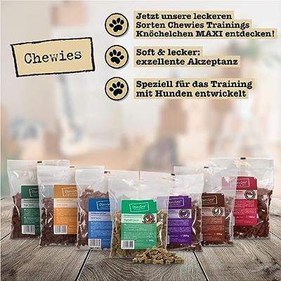 Chewies Hondensnacks training maxi groente enkeltjes - 200 g - hondensnacks suikervrij en met een hoog vleesgehalte - ideaal als trainingsstraktatie voor je hond