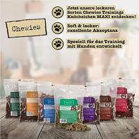 Chewies Hondensnacks training maxi groente enkeltjes - 200 g - hondensnacks suikervrij en met een hoog vleesgehalte - ideaal als trainingsstraktatie voor je hond - thumbnail