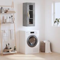 Hangkast 34,5x34x90 cm betongrijs - thumbnail