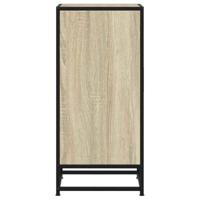 Dressoir 35,5x35x76 cm bewerkt hout en metaal sonoma eikenkleur - thumbnail