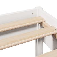 Bedframe zonder matras massief grenenhout wit 135x190 cm - thumbnail