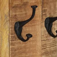 VidaXL Kapstokken 2 st 38x100 cm massief mangohout - thumbnail