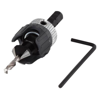 Wolfcraft Voorboor | Verzinkboor + D-stop | Ø3,2-12mm | 1 stuk - 2544000 - thumbnail