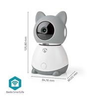 Nedis Smart WiFi Indoor IP-camera | Kantel-/Draaifunctie | Full HD | Auto-tracking | Met Slaapliedje | Klimaatsensor - thumbnail