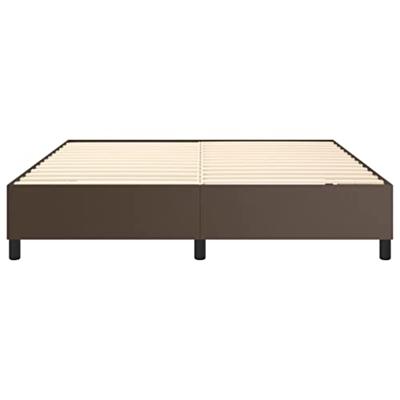 Bedframe kunstleer bruin 180x200 cm