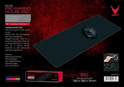 Varr VGMP7528B muismat Game-muismat Zwart