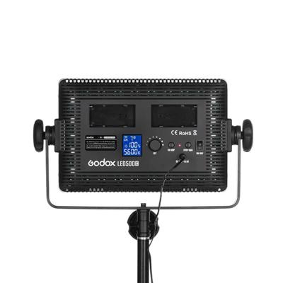 Godox professionele krachtige LED camera verlichting - LED 500C - met barndoor