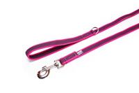 Antislip Hondenriem - 20mm x 1,8m - Met handvat & O-ring - Roze - thumbnail