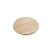 Salon tafelblad rond, diameter 40 cm en dikte 4 cm massief duurzaam elmwood - thumbnail