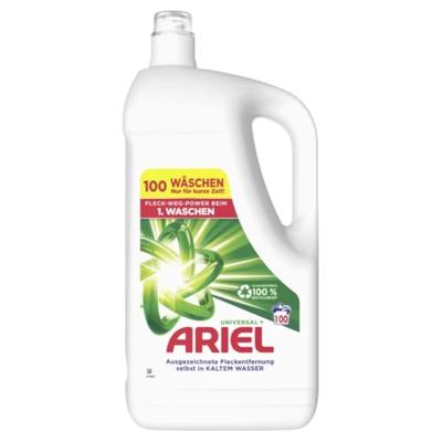 Ariel Ariel Wasmiddel Vloeibaar 5L - 100 Wasbeurten, Universeel, Extra Krachtig Ariel Ariel Wasmiddel Vloeibaar 5L - 100 Wasbeurten, Universeel, Extra Krachtig