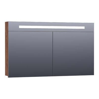 Brauer Promise Spiegelkast - 120 cm - met Directe Verlichting - 2 Enkelzijdige Spiegeldeuren - Forest Cacao