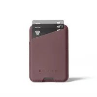 Mujjo Magsafe lederen card portomonee - Bronze Red - thumbnail