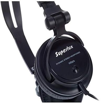 Superlux HD572 hoofdtelefoon/headset Hoofdtelefoons Hoofdband Zwart