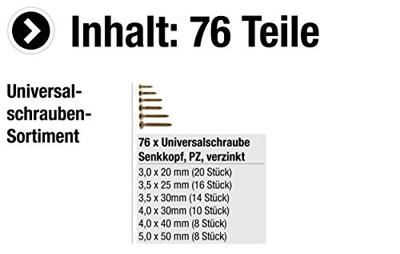 Connex Assortiment Uni Schr. Vz Pz 76-Dlg - DP8500102 Connex Assortiment Uni Schr. Vz Pz 76-Dlg - DP8500102