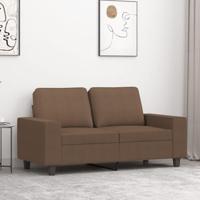 Tweezitsbank 120 cm stof bruin - thumbnail