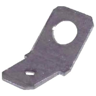 Intercable 181920 Platte stekker (male) Vertint Insteekbreedte: 6.3 mm Insteekdikte: 0.8 mm Ongeïsoleerd 1 stuk(s)