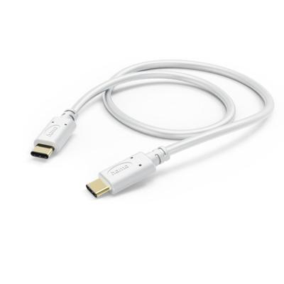 Hama 00201592 USB-laadkabel USB 2.0 USB-C stekker, USB-C stekker 1.50 m Wit Vergulde steekcontacten Hama 00201592 USB-laadkabel USB 2.0 USB-C stekker, USB-C stekker 1.50 m Wit Vergulde steekcontacten