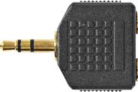 Nedis Stereo-Audioadapter | 3,5 mm Male | 2x 3,5 mm Female | 10 Stuks | 1 stuks - CAGP22945BKG CAGP22945BKG - thumbnail