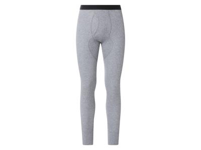 esmara Men Set van 2 lange heren onderbroeken - dubbelrib (Donkergrijs, XL)