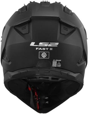 LS2 crosshelm "mx708 fast ii solid". helmet mx708 fast ii solid l matt black