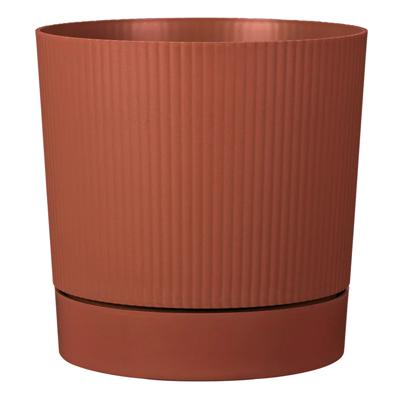 Ronde bloempot met waterreservoir - GARDEN ID - Lino - Ø 39 - 32 L - H 38 cm - Siena