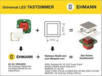 Ehmann 5592x0000 Universele dimmer Geschikt voor lampen: Gloeilamp, LED-lamp Wit - thumbnail