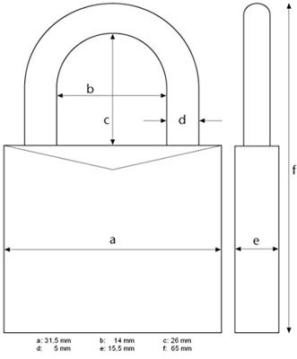 ABUS ABVS46622 Hangslot 31.5 mm Titanium Cijferslot