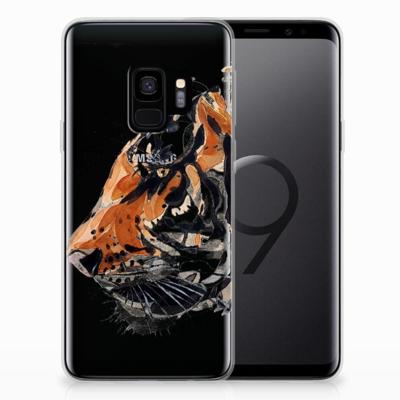 Smartphone hoesje Samsung Galaxy S9 Watercolor Tiger