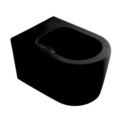 Salenzi Bidet Form Square Mat Zwart Salenzi Bidet Form Square Mat Zwart