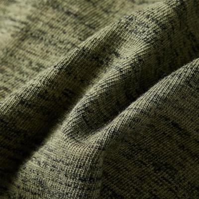 Kindershirt met lange mouwen berenprint 104 gemleerd kakikleurig