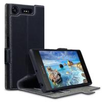 Qubits slim wallet zwart hoes Sony Xperia XZ1 - thumbnail