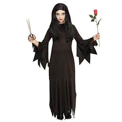 Zwarte Heksenjurk Mortisia kind