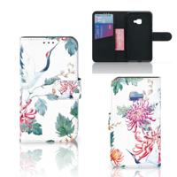 Samsung Galaxy Xcover 4 | Xcover 4s | Telefoonhoesje | Met pasjeshouder | Bird Flowers - thumbnail