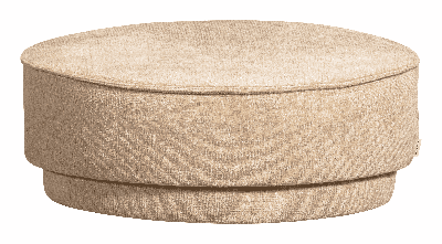 vtwonen Poef 'Pearl' Chenille, 80cm, kleur Naturel