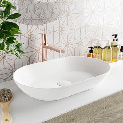 MONDIAZ ONNI Waskom solid surface 55cm kleur Talc / Talc