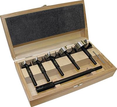 Fisch-Tools Houtboorset | 6-delig | d. 35,40,50,60,68 mm + verlengstuk | 1 stuk - 031BS0006K01 031BS0006K01