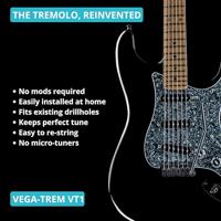 VegaTrem VT1 UltraTrem Standard Black brug voor elektrische gitaar - thumbnail