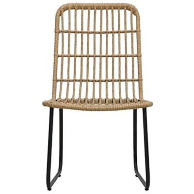 3-delige Bistroset poly rattan eikenkleurig