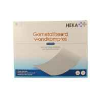 Heka Klein Wondkompres gemetalliseerd 10 x 12cm steriel 10 Stuks - thumbnail
