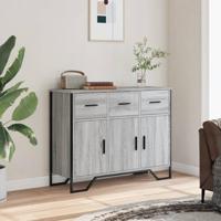 Dressoir 97x32,5x74,5 cm bewerkt hout grijs sonoma eikenkleur - thumbnail