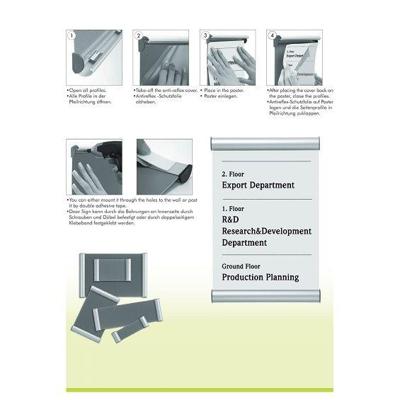 ClipSign 148x210mm A5 deurbordje 15mm ClipSign 148x210mm A5 deurbordje 15mm