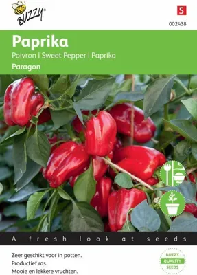Zaden Paprika Snack Patio - rood - Paragon Buzzy - Buzzy Zaden Paprika Snack Patio - rood - Paragon Buzzy - Buzzy