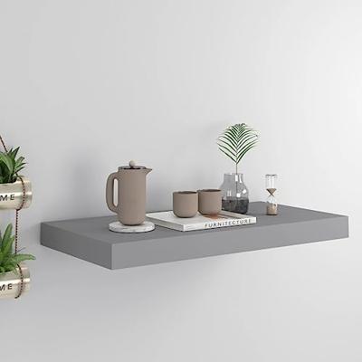 VidaXL Wandschap zwevend 50x23,5x3,8 cm mdf grijs VidaXL Wandschap zwevend 50x23,5x3,8 cm mdf grijs