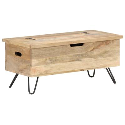 VidaXL Opbergkist 90x40x45 cm massief mangohout