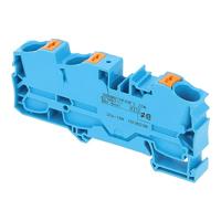 WAGO 2216-1304 Doorgangsklem 12 mm Push-In-klem Blauw 20 stuk(s) - thumbnail