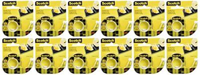 Plakband 3m scotch 12.7mmx6.3mm met houder 2z | 8 stuks