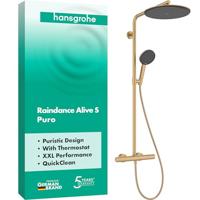 Hansgrohe Raindance Alive S Puro regendoucheset Ø30cm geborsteld brons - thumbnail